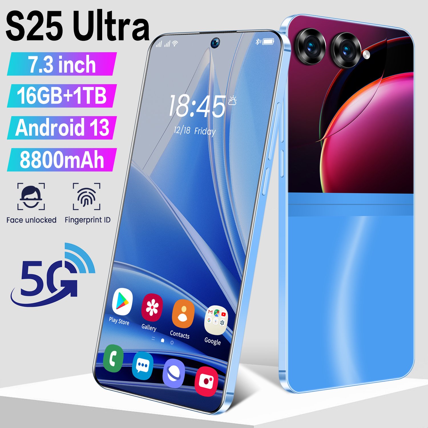 New Low Price Hot-selling 3G smartphone S25 Ultra supports dual SIM card dual standby high-definition camera